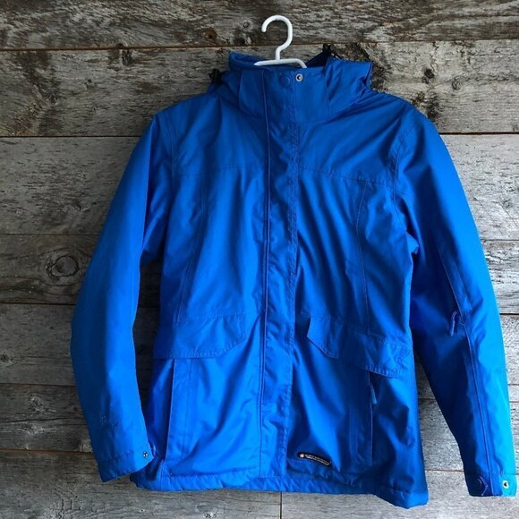 𝅺MISTY Mountain Technical Outerwear Blue Jacket Size Small - Picture 1 of 12